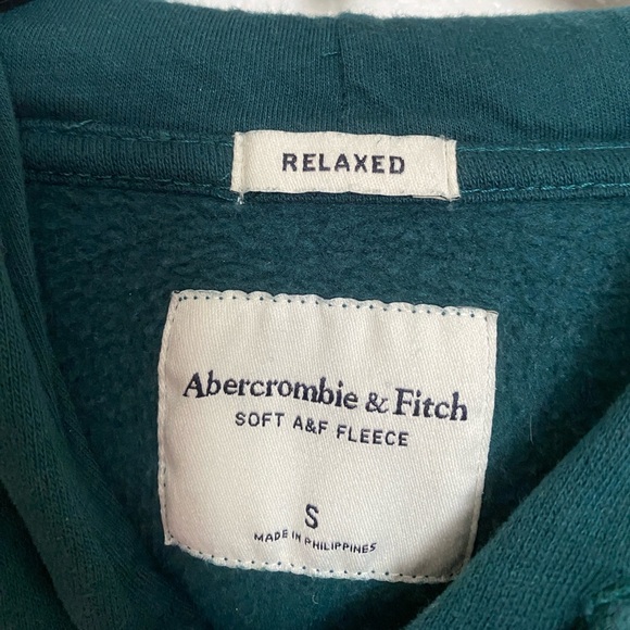Abercrombie and Fitch Mens Green Hoodie - Picture 3 of 3
